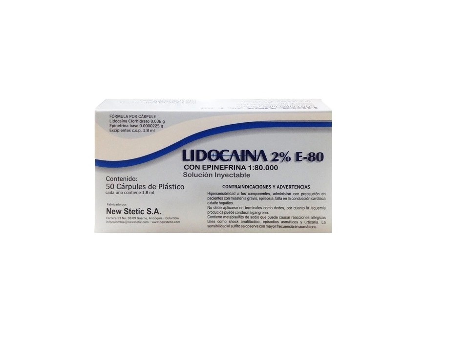 ANESTESICO LIDOCAINA AL 2.%