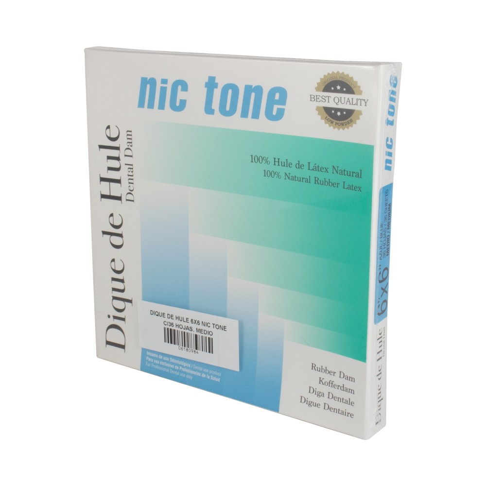 DIQUES DE GOMA NIC TONE 6*6