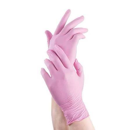 GUANTE DE NITRILO ROSADO TALLA M OPRUCARE