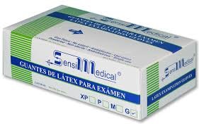 GUANTE DE LATEX SENSIMEDICAL TALLA L